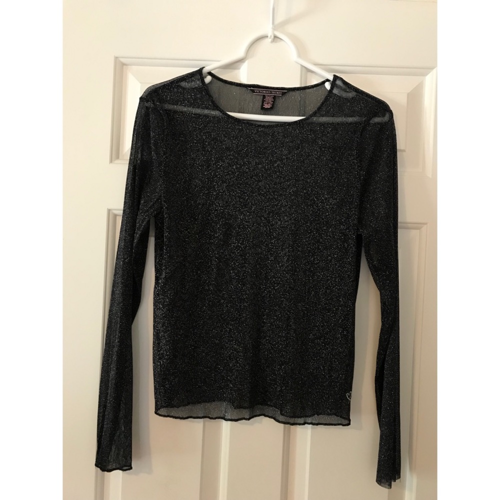 Black Sheer Top